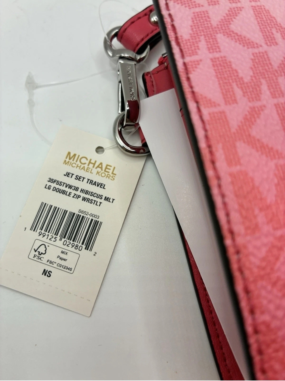 Michael Kors Pink Signature Wristlet Wallet - Picture 12 of 12